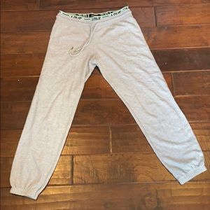 Aqua green lined sweatpants!